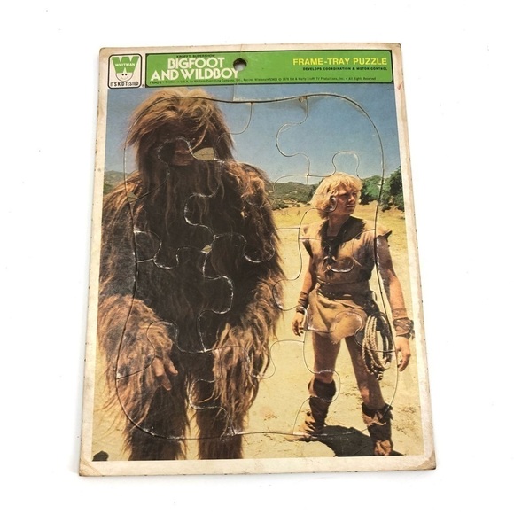 Vintage 1978 Bigfoot And Wildboy Frame Tray Puzzle Whitman - Picture 8 of 8
